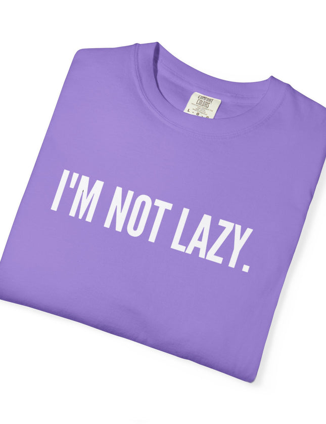 I’m Not Lazy T-Shirt – Funny Energy Saving Mode Graphic Tee