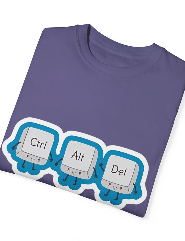 Ctrl Alt Del T-Shirt – Task Manager Trio in Action