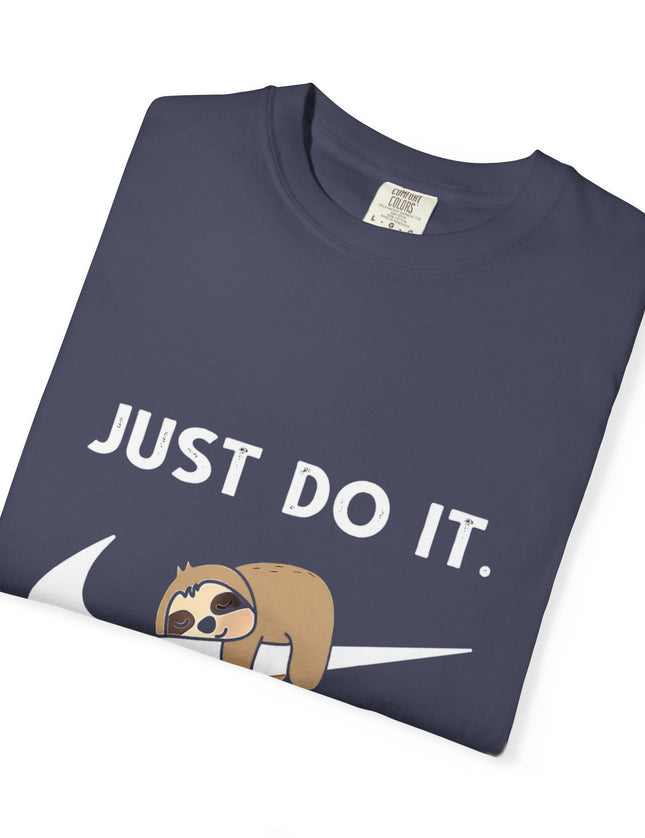 Just Do It… Later T-Shirt – Funny Lazy Nike Parody Tee