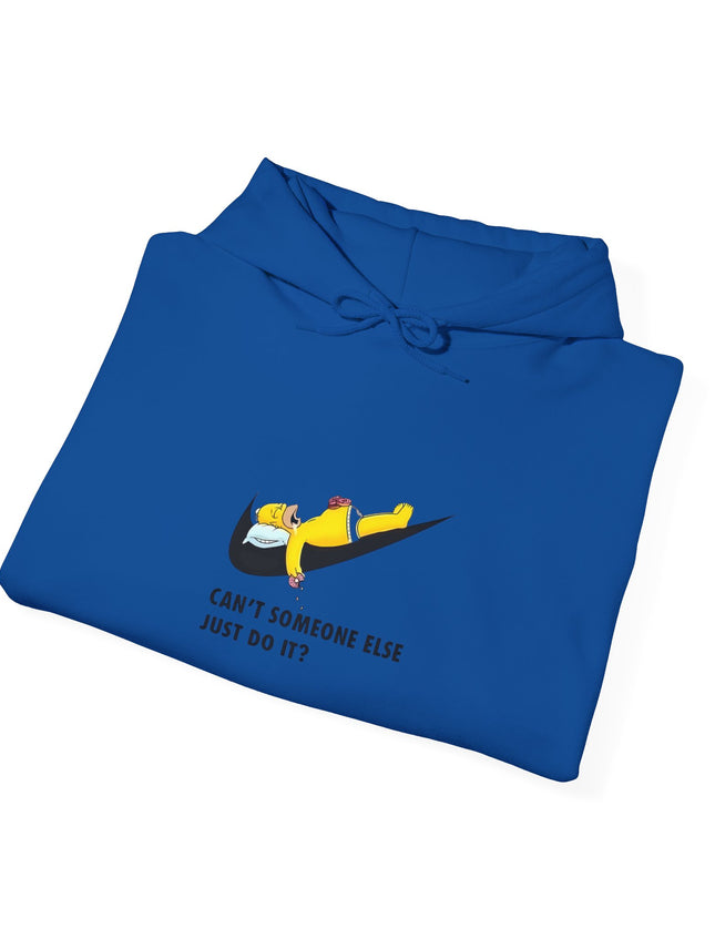 Lazy Homer Simpson Nike Inspired Hooded Sweatshirt