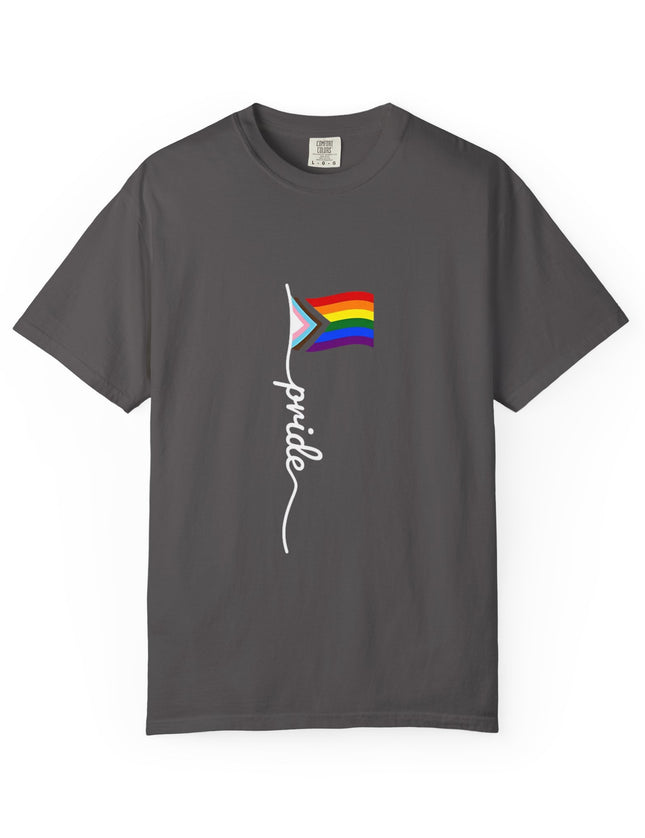 UtopiTees LGBT pride grey graphic t-shirt – progressive rainbow flag pride tee