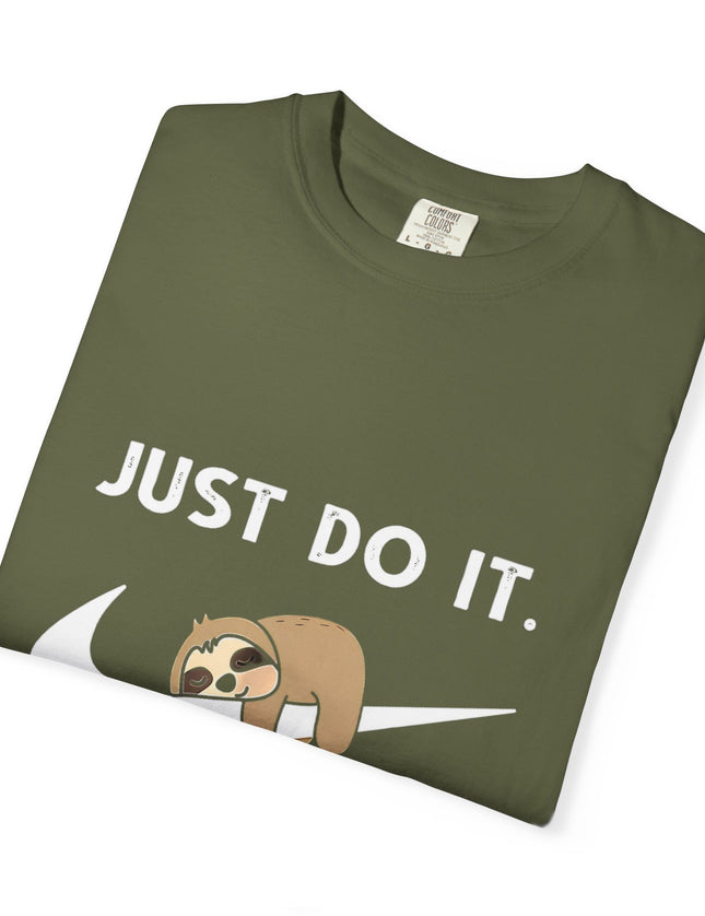 Just Do It… Later T-Shirt – Funny Lazy Nike Parody Tee