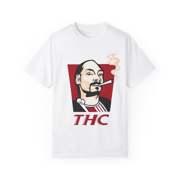 UtopiTees funny KFC cannabis parody graphic t-shirt – novelty Snoop Dogg THC tee
