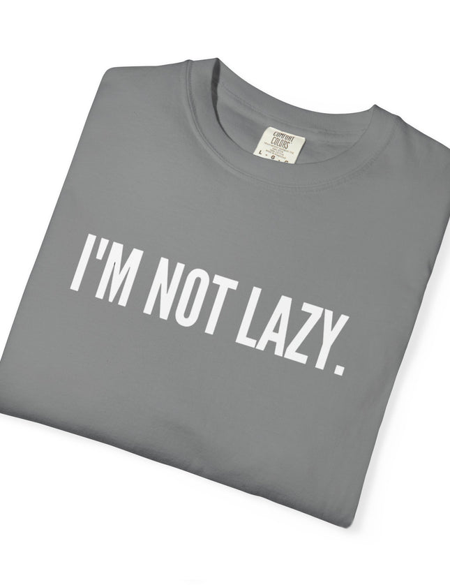 I’m Not Lazy T-Shirt – Funny Energy Saving Mode Graphic Tee