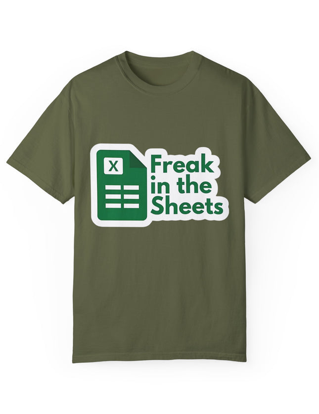 Freak in the Sheets T-Shirt – Excel Nerds Gone Wild