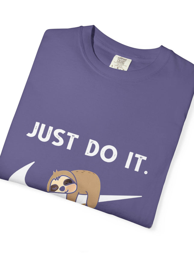 Just Do It… Later T-Shirt – Funny Lazy Nike Parody Tee