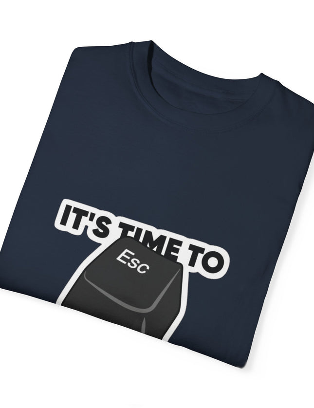 It’s Time to Escape T-Shirt – Keyboard Humor for Office Runners