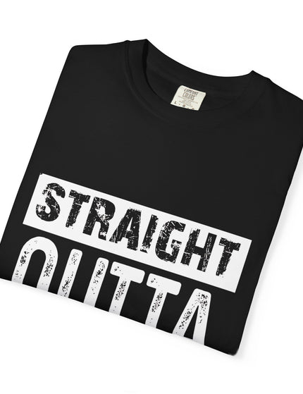 Straight Outta Energy T-Shirt – Funny Tired & Done With Life Tee