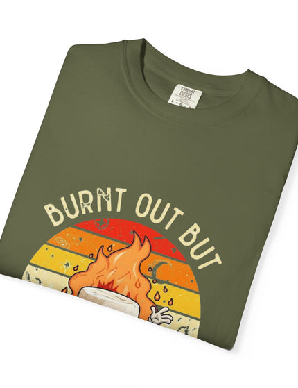 Burnt Out But Optimistic Tee – Funny Mental Health Shirt