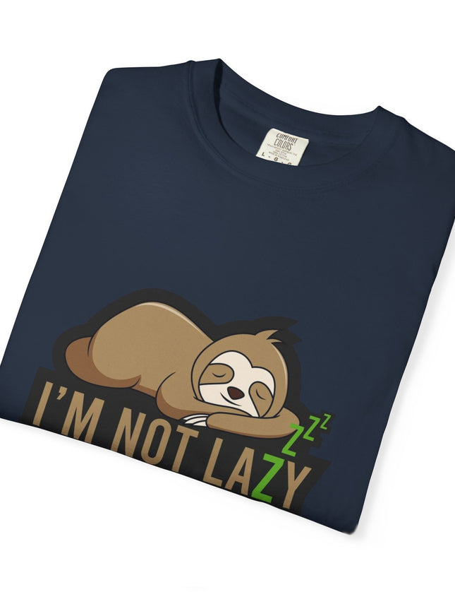 I’m Not Lazy I Just Work Hard to Rest T-Shirt – Funny Sloth Graphic Tee
