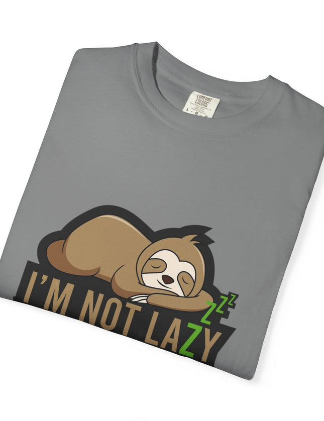 I’m Not Lazy I Just Work Hard to Rest T-Shirt – Funny Sloth Graphic Tee