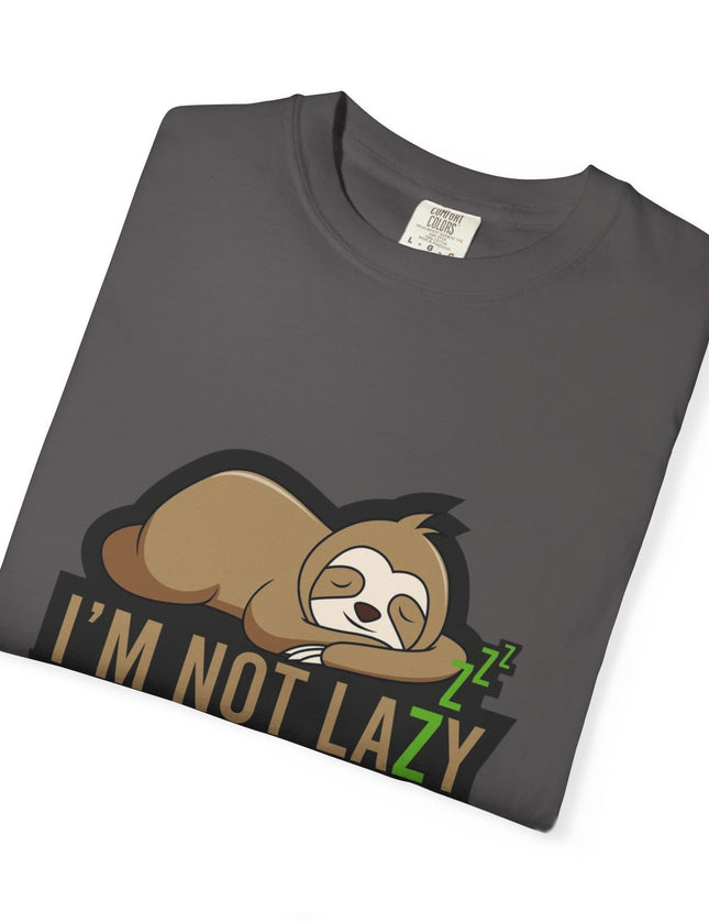 I’m Not Lazy I Just Work Hard to Rest T-Shirt – Funny Sloth Graphic Tee