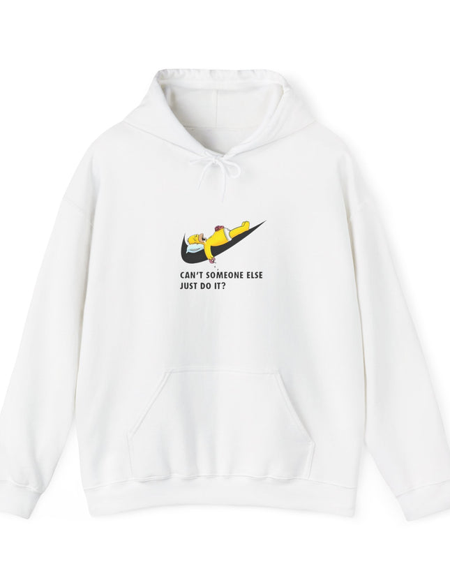 Lazy Homer Simpson Nike Inspired Hooded Sweatshirt