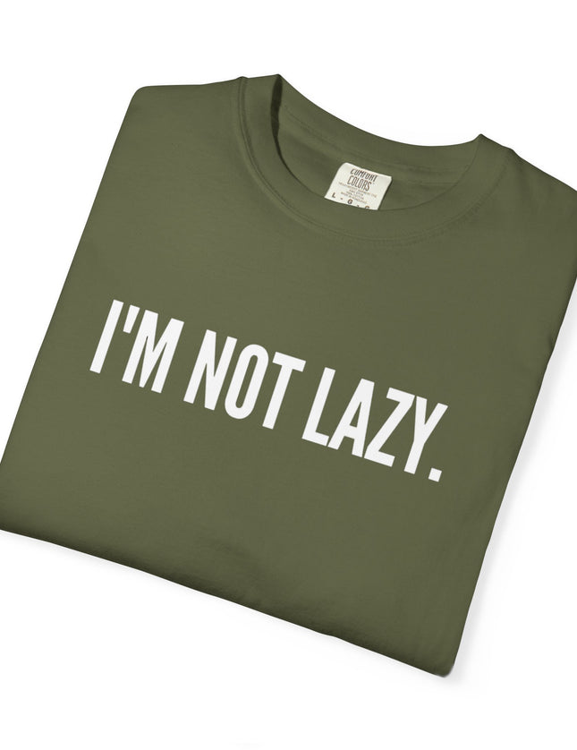 I’m Not Lazy T-Shirt – Funny Energy Saving Mode Graphic Tee