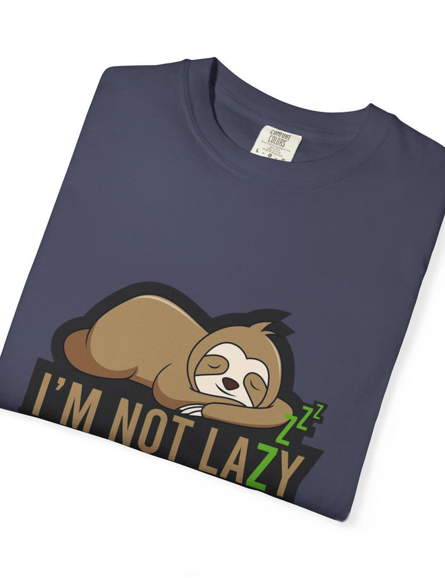 I’m Not Lazy I Just Work Hard to Rest T-Shirt – Funny Sloth Graphic Tee