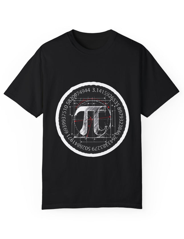 Pi Blueprint T-Shirt – Math Nerd Precision Never Ends