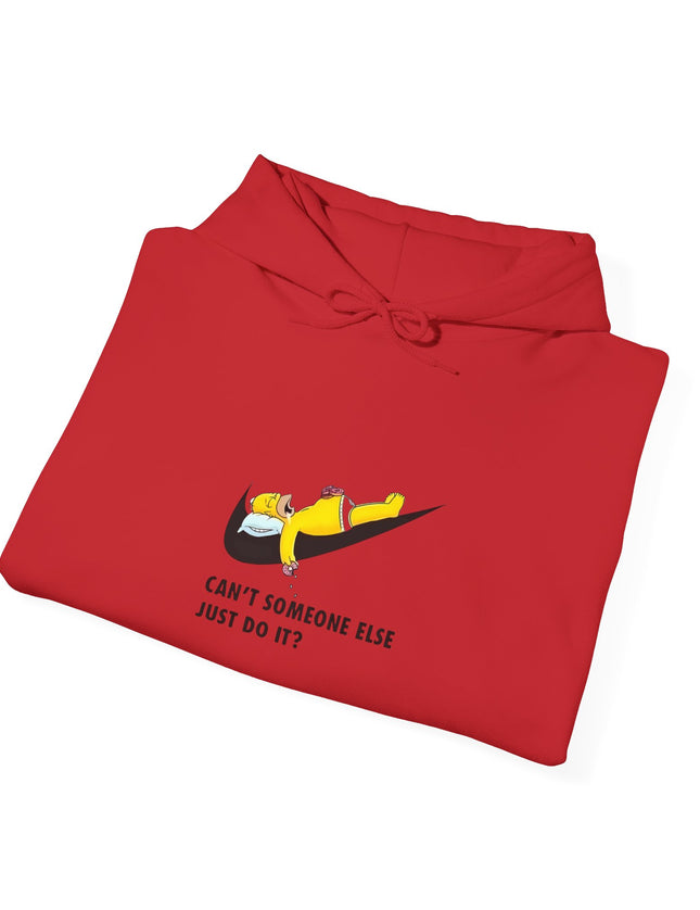 Lazy Homer Simpson Nike Inspired Hooded Sweatshirt