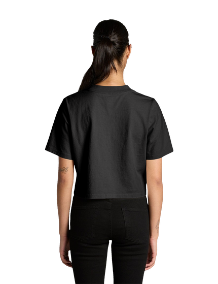 Women's Heavyweight Faded Cotton Crop Tee