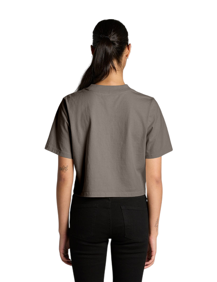 Women's Heavyweight Faded Cotton Crop Tee