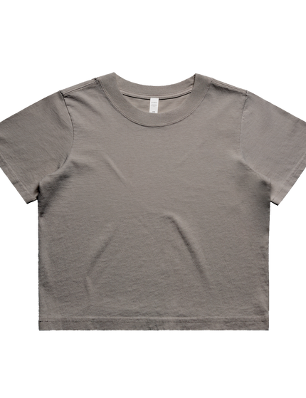 Women's Heavyweight Faded Cotton Crop Tee