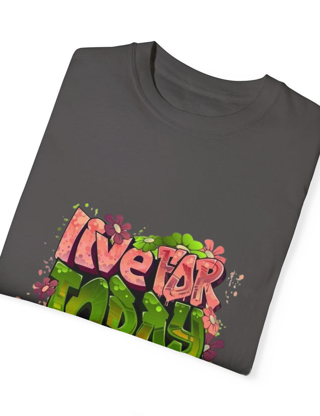 Live For Today T-Shirt – Retro Graffiti Style Positivity Tee