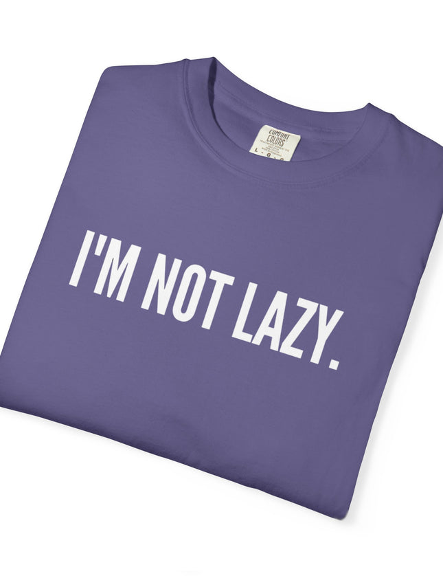 I’m Not Lazy T-Shirt – Funny Energy Saving Mode Graphic Tee