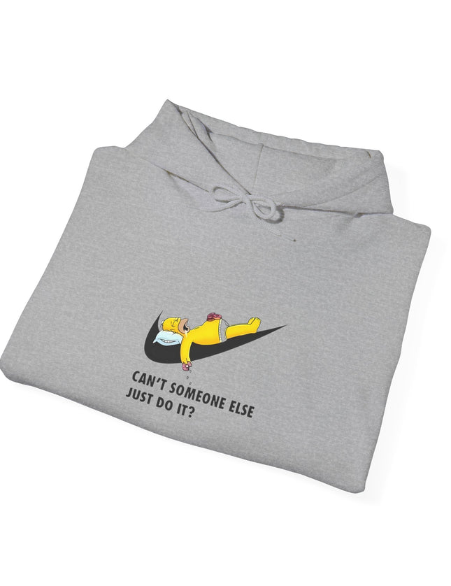 Lazy Homer Simpson Nike Inspired Hooded Sweatshirt