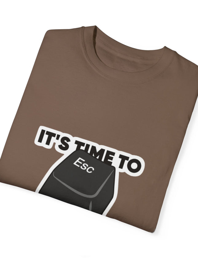 It’s Time to Escape T-Shirt – Keyboard Humor for Office Runners