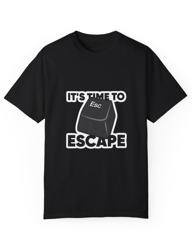 It’s Time to Escape T-Shirt – Keyboard Humor for Office Runners