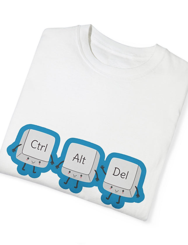 Ctrl Alt Del T-Shirt – Task Manager Trio in Action