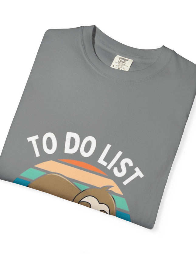 To Do List Nothing T-Shirt – Funny Lazy Sloth Graphic Tee