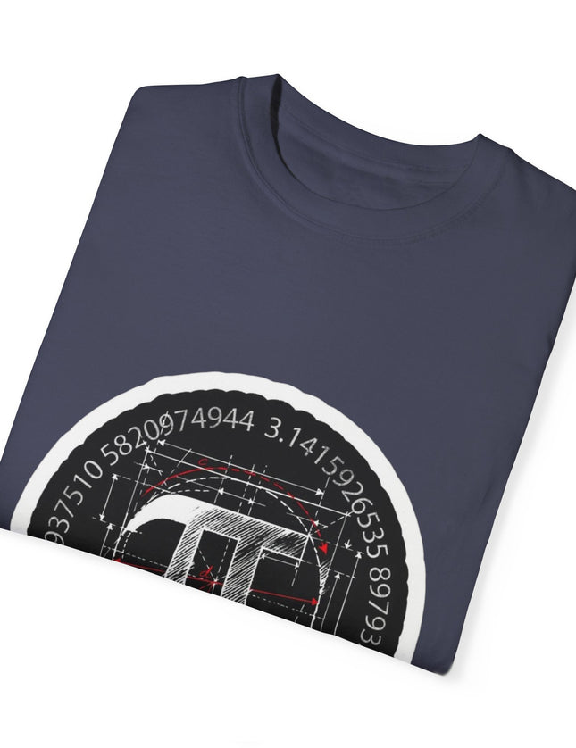 Pi Blueprint T-Shirt – Math Nerd Precision Never Ends