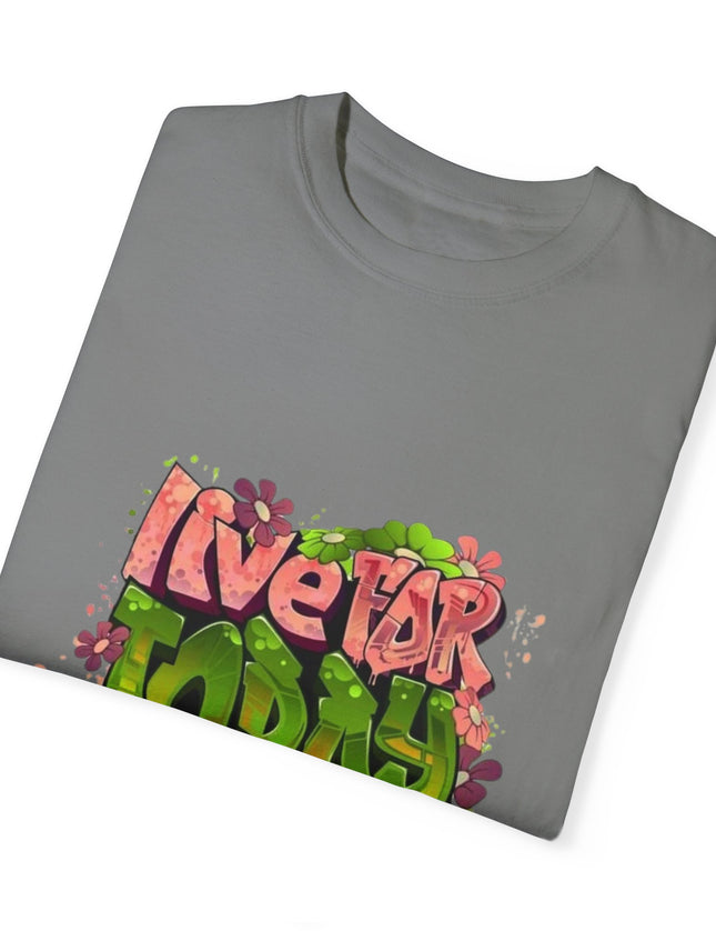 Live For Today T-Shirt – Retro Graffiti Style Positivity Tee
