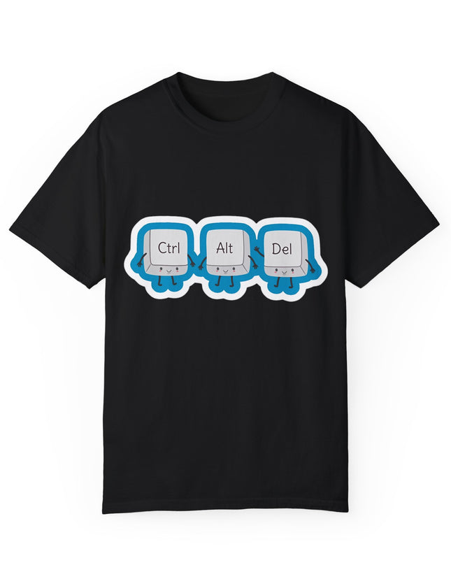 Ctrl Alt Del T-Shirt – Task Manager Trio in Action