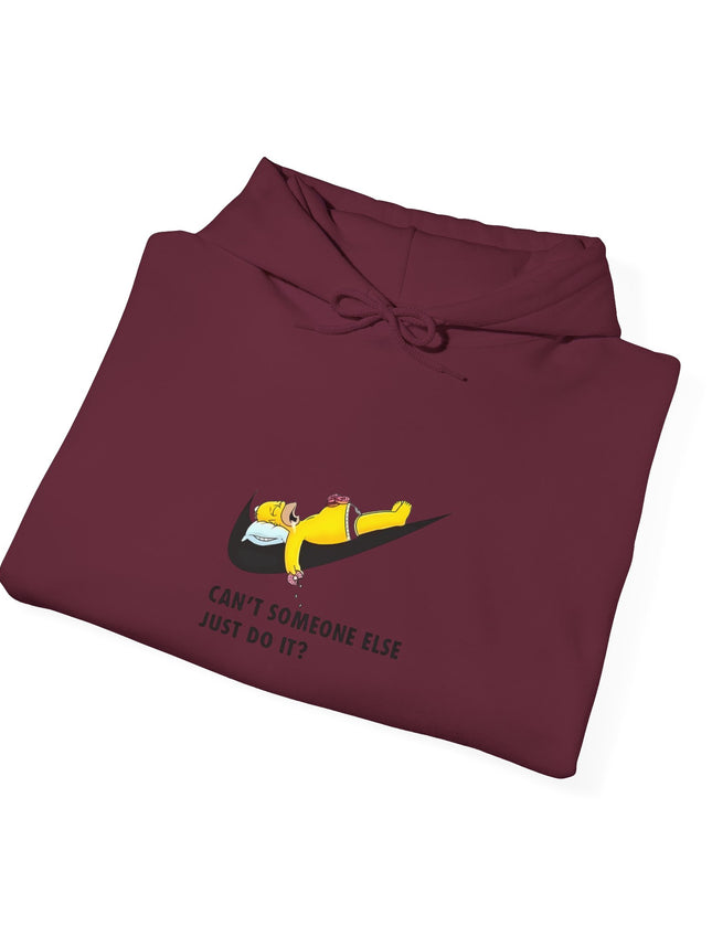 Lazy Homer Simpson Nike Inspired Hooded Sweatshirt
