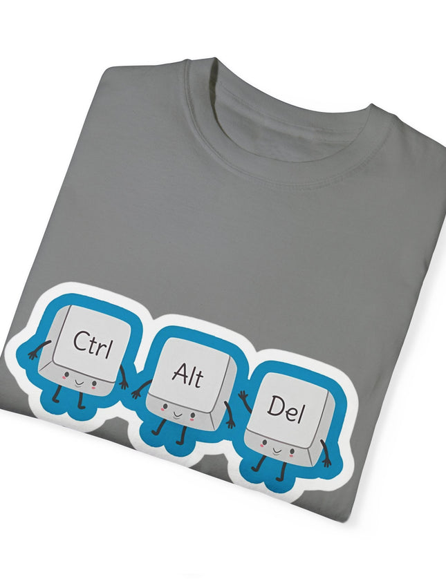 Ctrl Alt Del T-Shirt – Task Manager Trio in Action