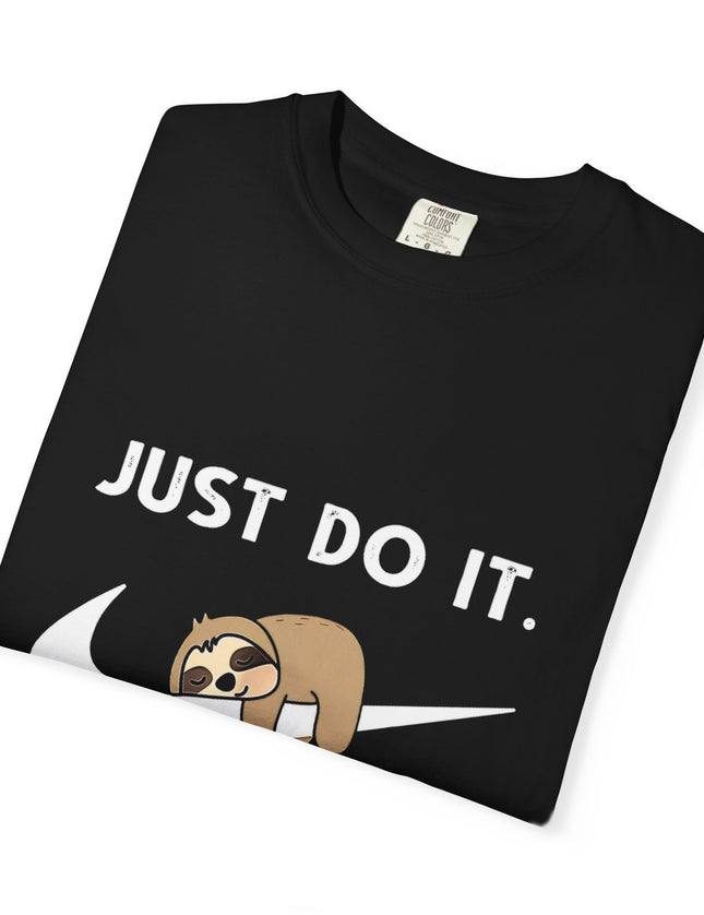 Just Do It… Later T-Shirt – Funny Lazy Nike Parody Tee