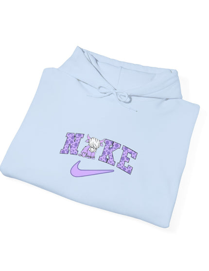 Cute Highland Cow Nike Inspired Hooded Sweatshirt