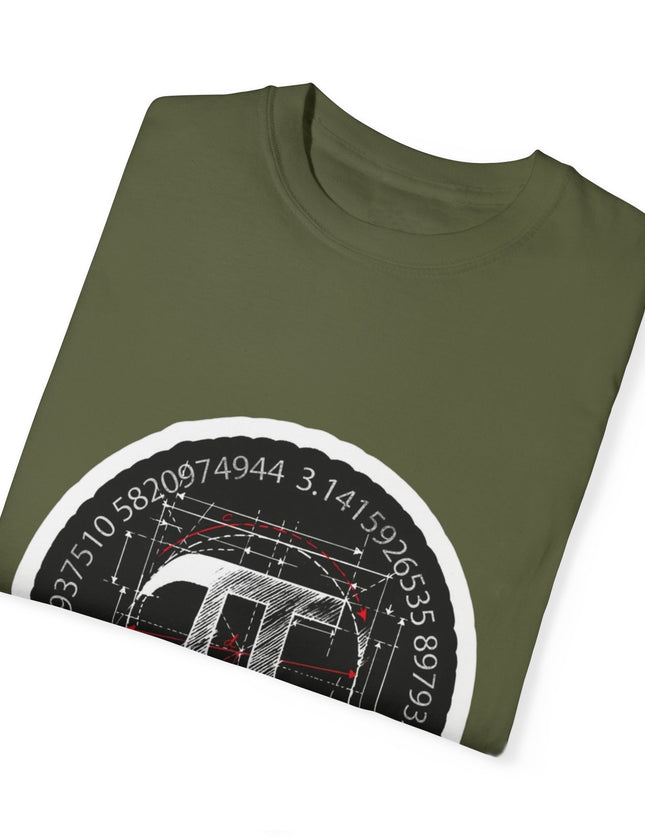 Pi Blueprint T-Shirt – Math Nerd Precision Never Ends