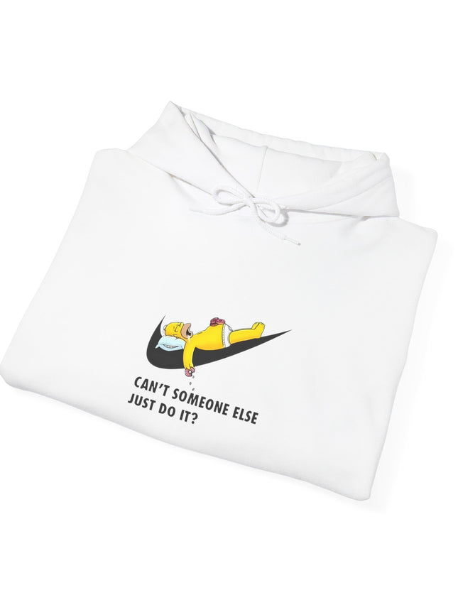 Lazy Homer Simpson Nike Inspired Hooded Sweatshirt