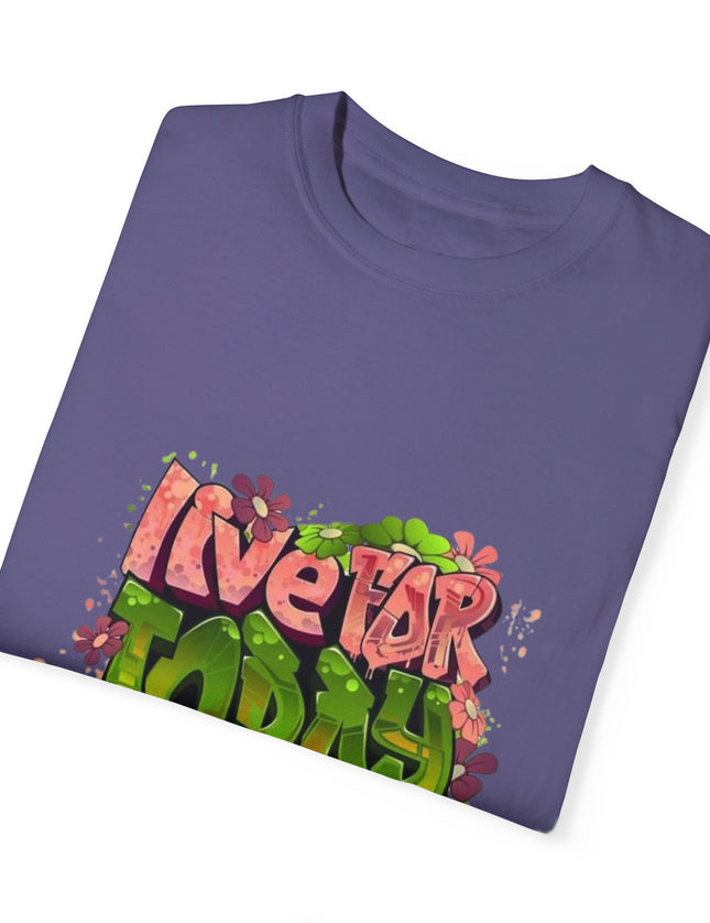 Live For Today T-Shirt – Retro Graffiti Style Positivity Tee