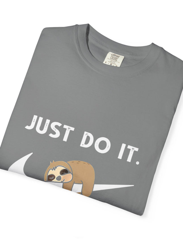 Just Do It… Later T-Shirt – Funny Lazy Nike Parody Tee